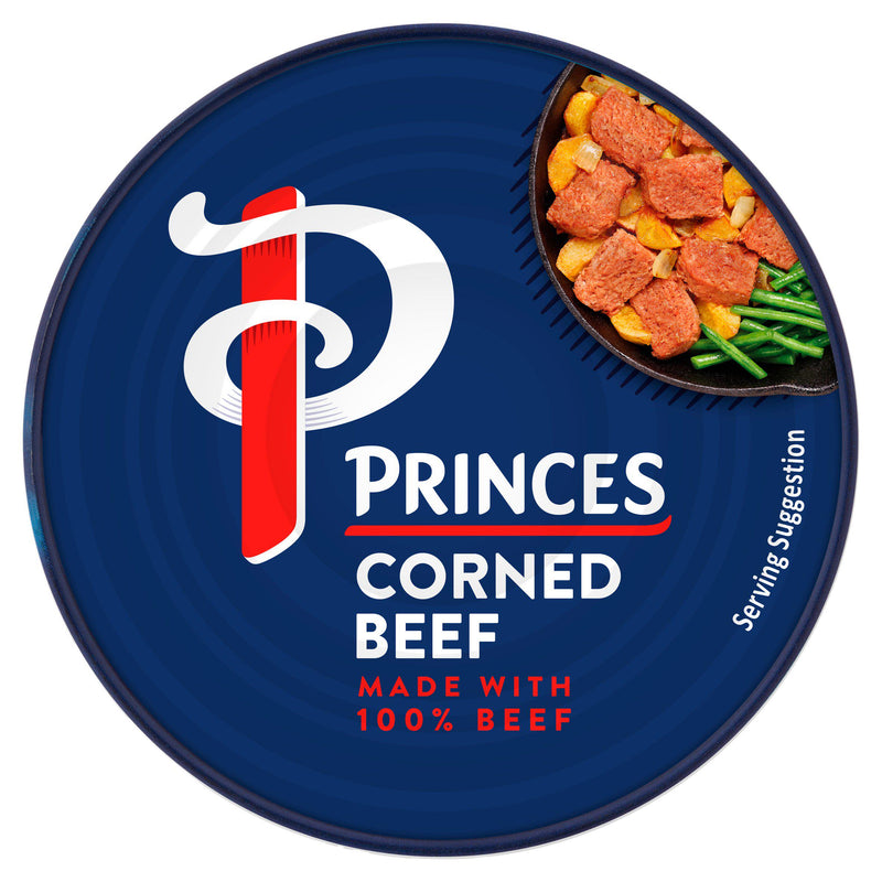 Princes Corned Beef 130g tin imported from the UK