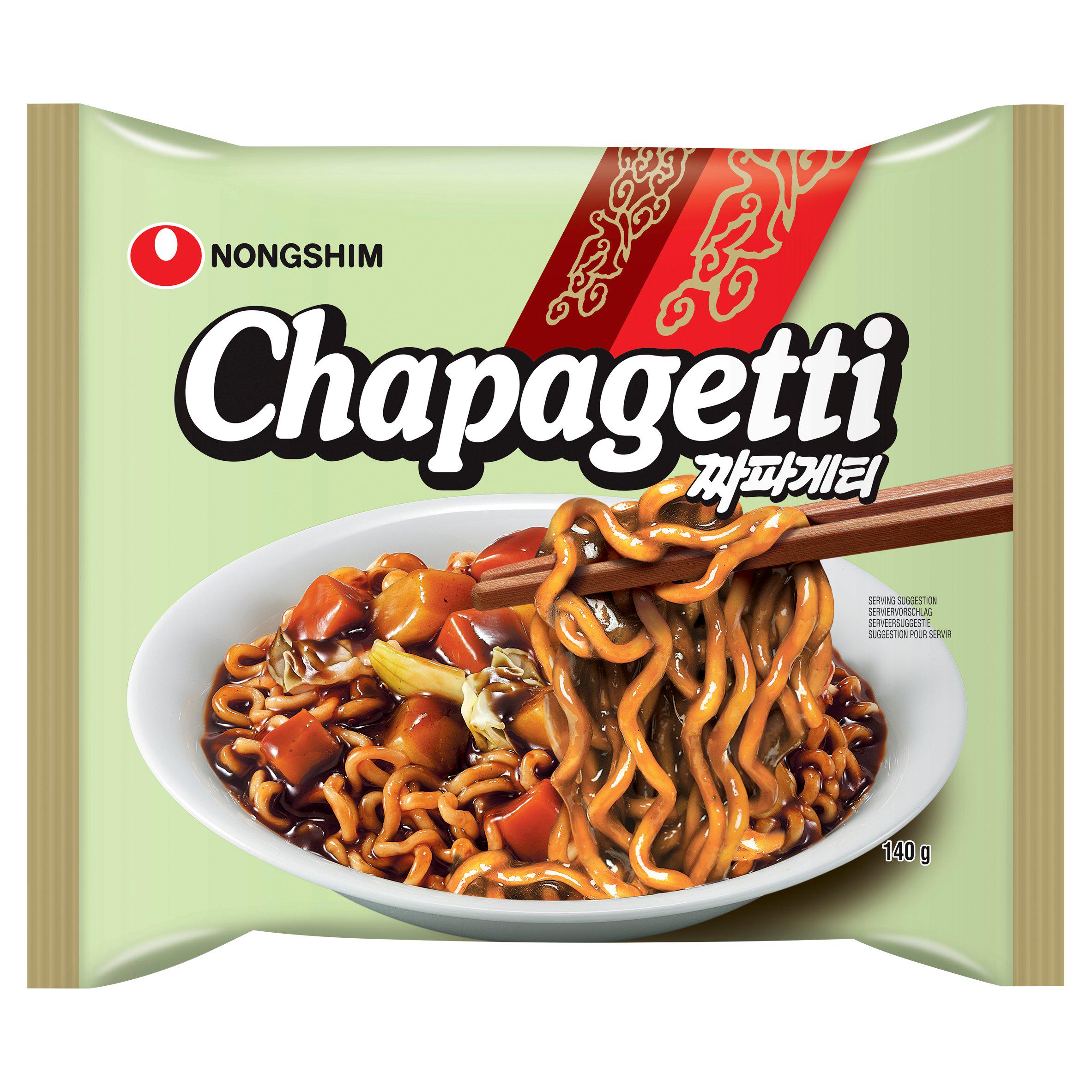 Nongshim Chapagetti Chajangmyun black soybean noodles 140g, imported from the UK