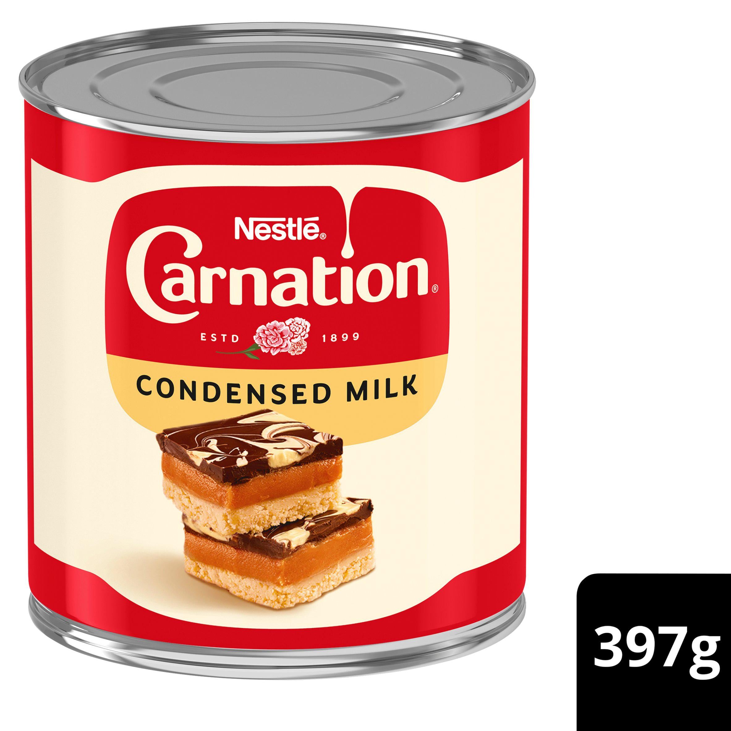 Carnation sweetened condensed milk tin 397g (British brand)