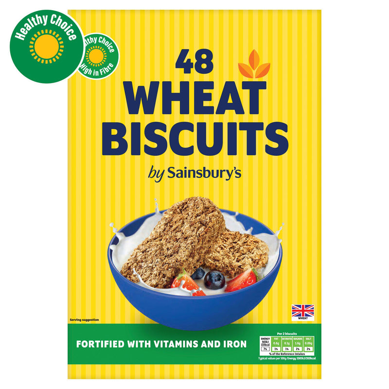 Sainsbury's Wheat Biscuits 48 pack cereal (British brand)