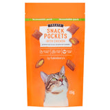 Sainsbury's cat treat snack pockets with chicken 65g, UK version