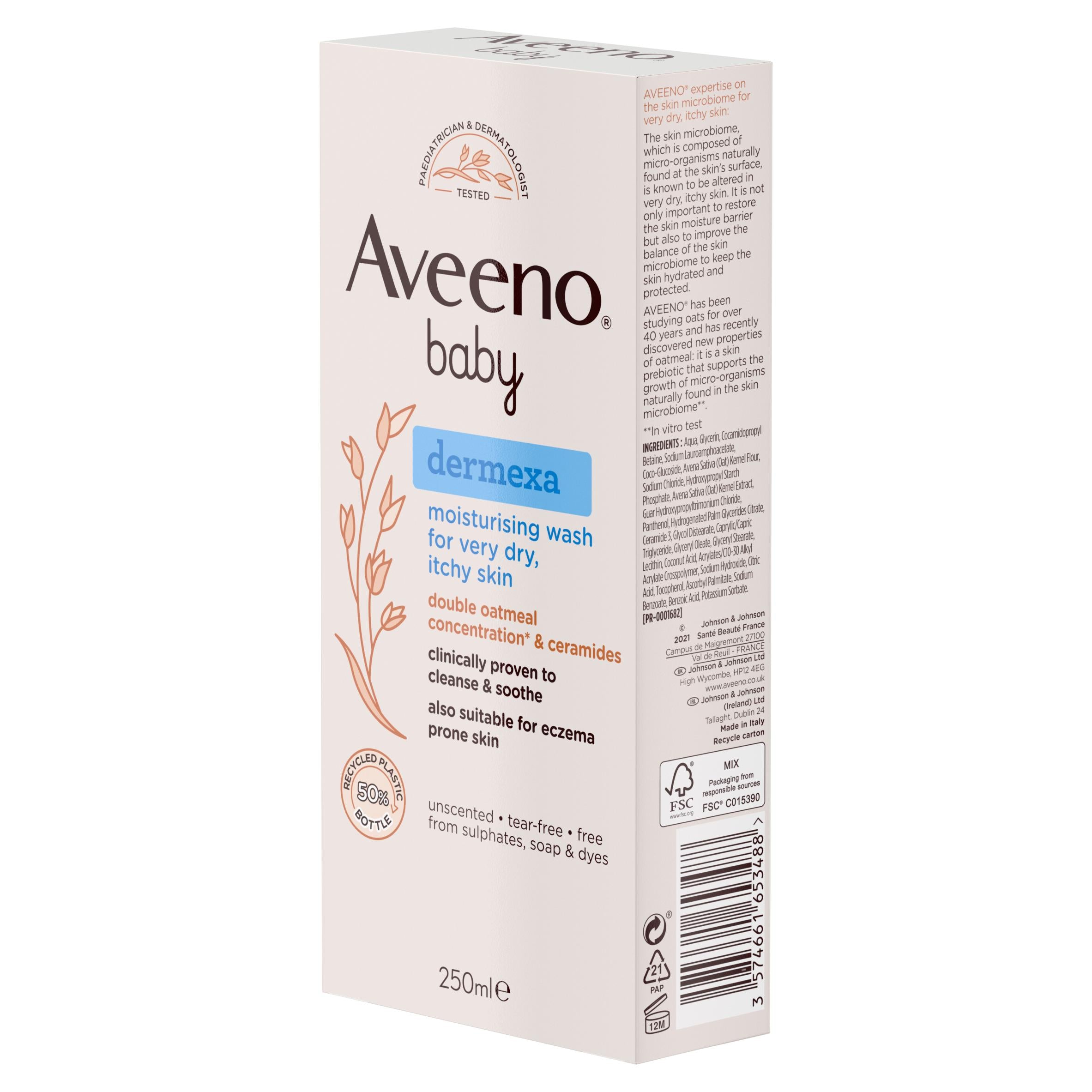 Aveeno Baby Dermexa Moisturising Wash 250ml - British product