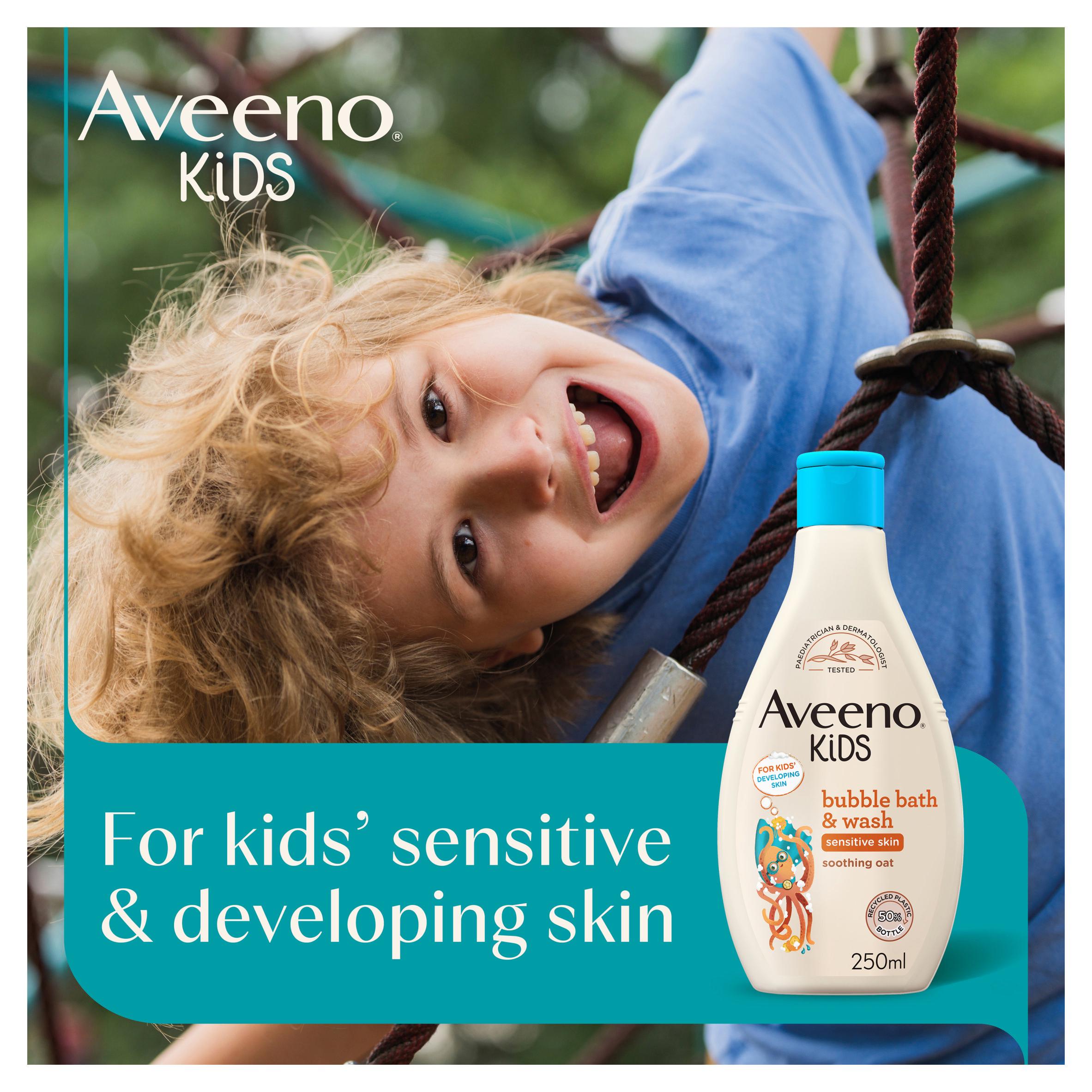 Aveeno Kids Bubble Bath Oat Extract 250ml (British brand)