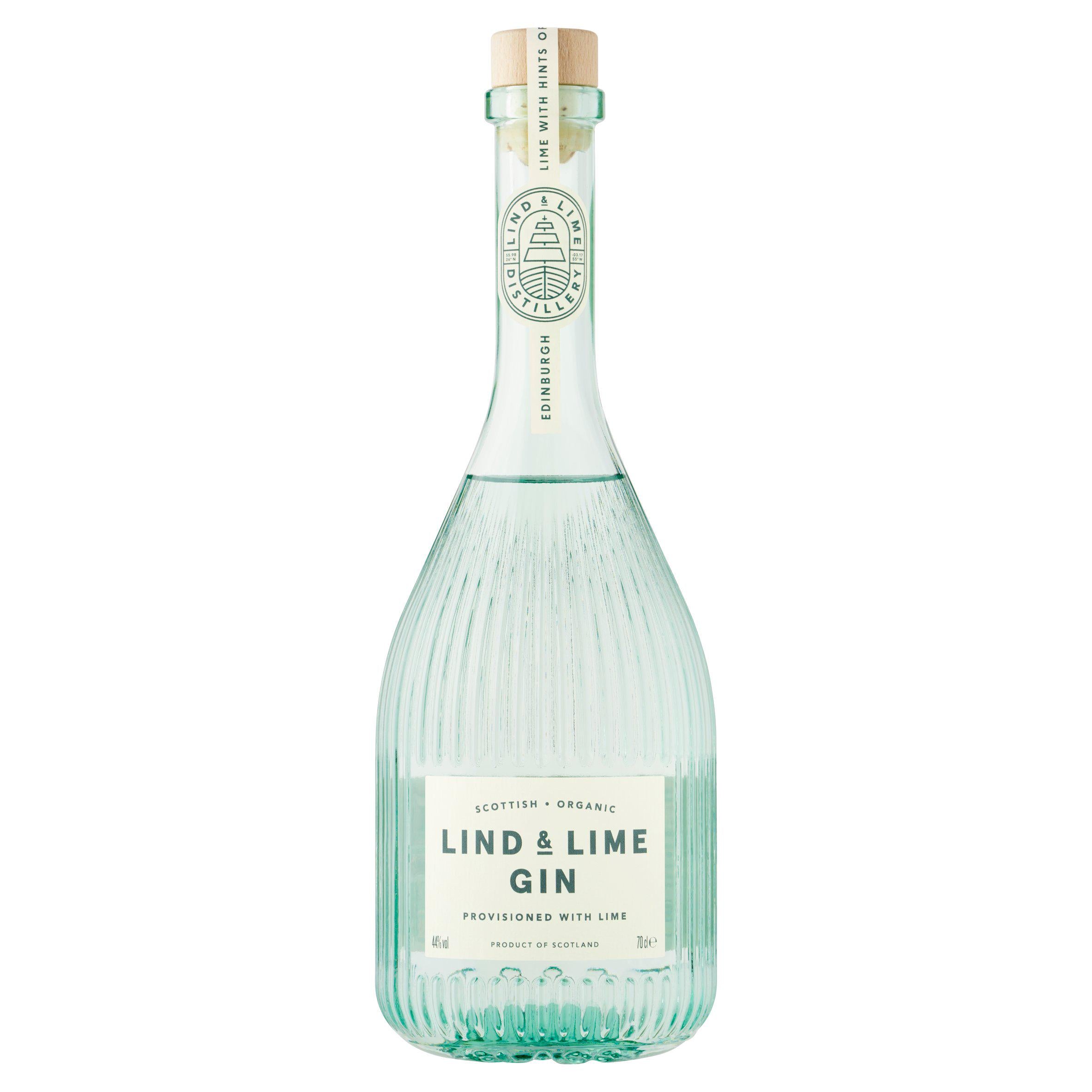 Lind & Lime organic Scottish gin bottle 70cl, UK version