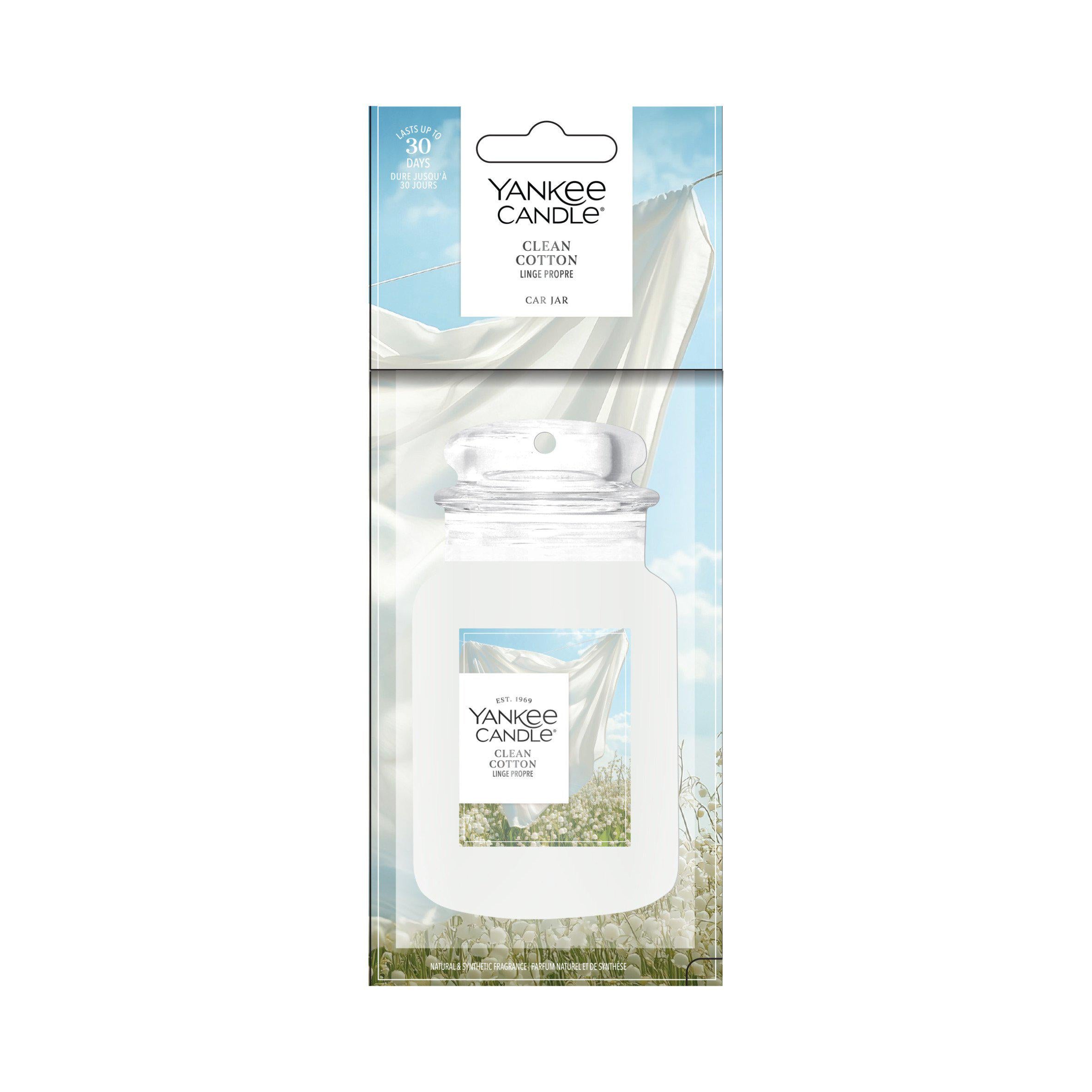 Yankee Car Jar Clean Cotton 12g (British brand)