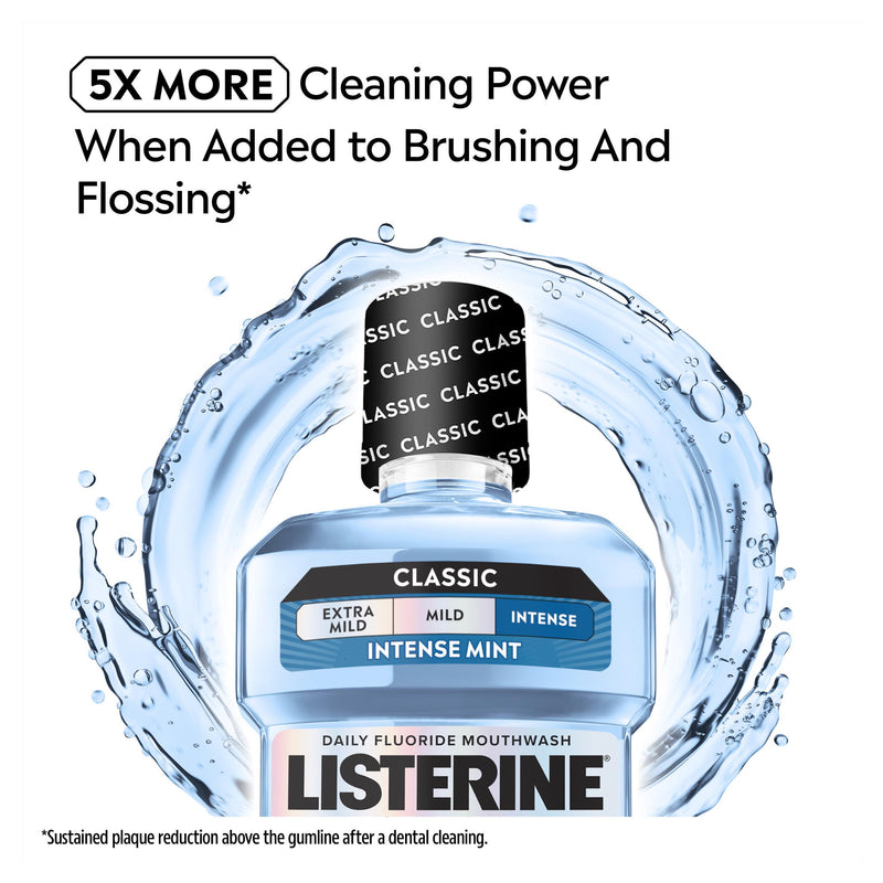 Listerine Total Care Stay White Arctic Mint mouthwash 500ml (British brand)