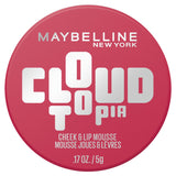 Maybelline Cloudtopia blush mousse Ethereal Rouge 2 (British brand)