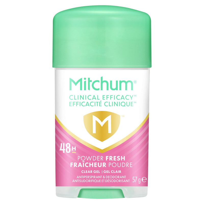 Mitchum antiperspirant deodorant powder fresh clear gel 57g (British brand)