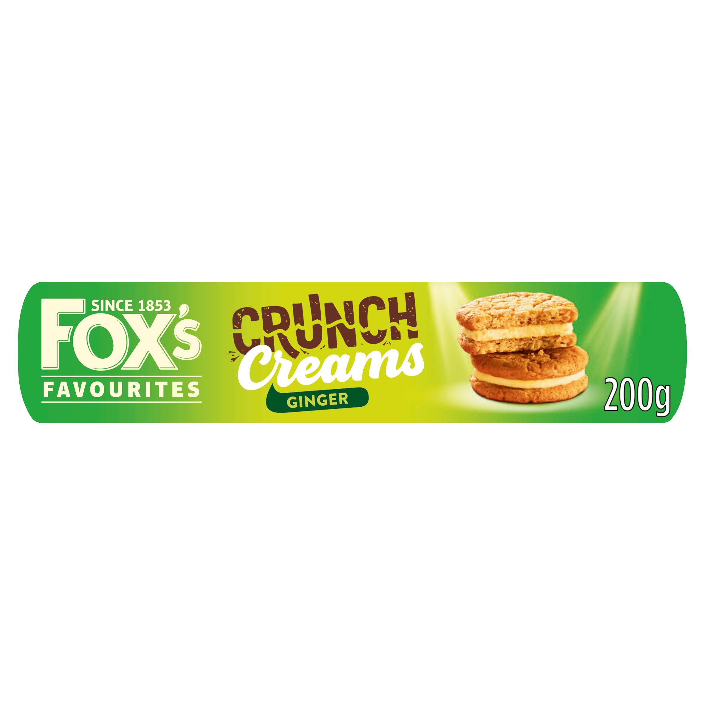 Fox's biscuits ginger crunch creams 200g, imported from the UK