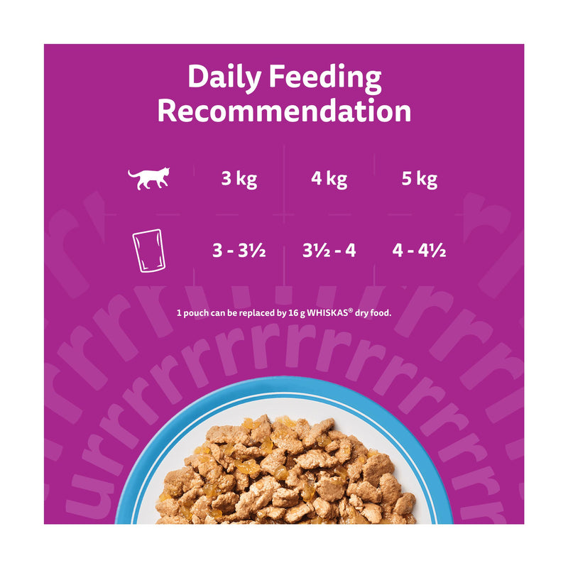 Whiskas cat food Fish Favourites in Jelly 12x85g, imported from the UK