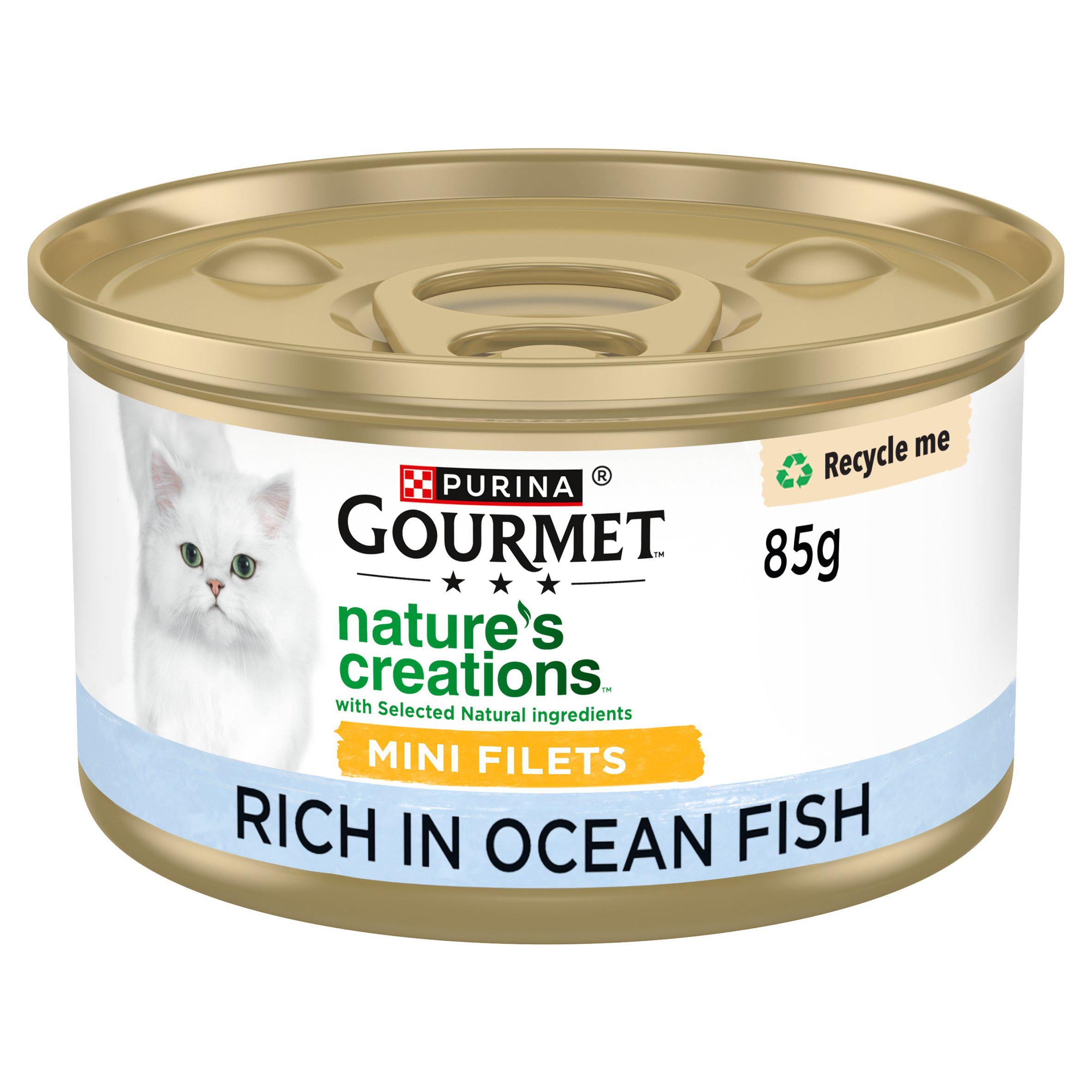 Gourmet Nature's Creations Ocean Fish wet cat food 85g (British brand)