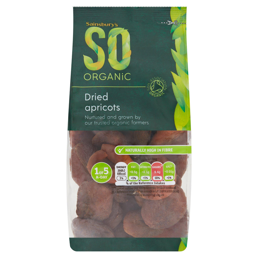 Sainsbury's Dried Apricots, SO Organic 250g