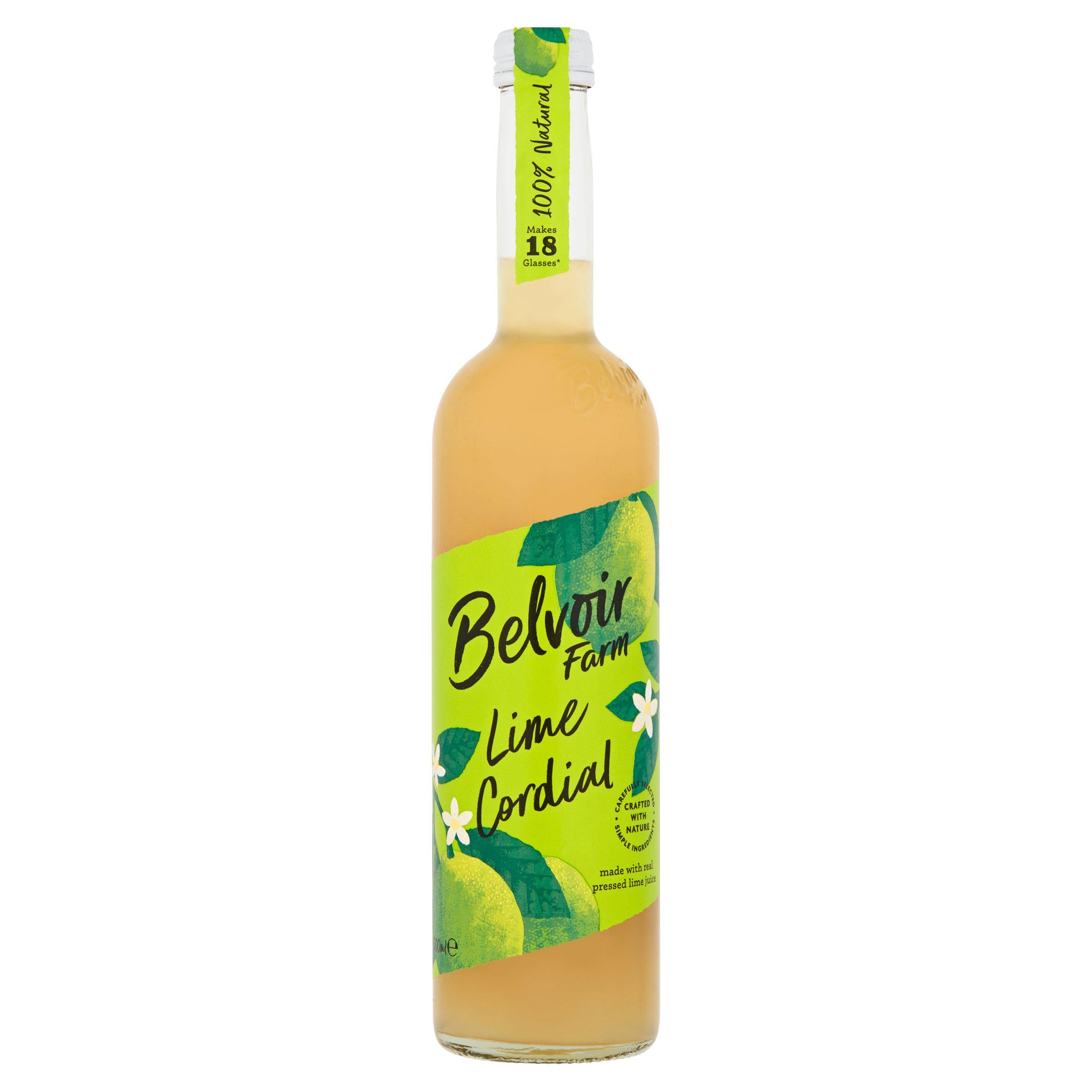 Belvoir lime cordial 500ml, UK version