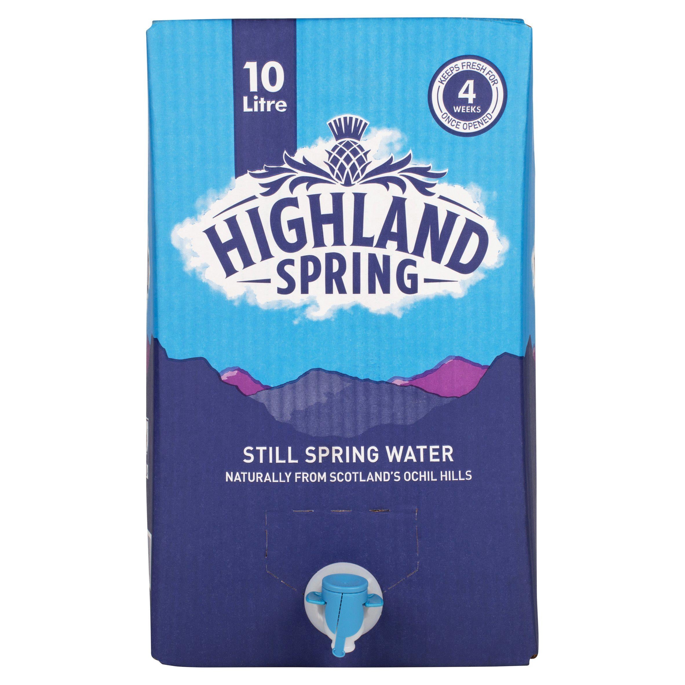 Highland Spring Still Spring Water 10 Litre, UK version