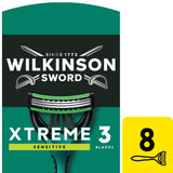 Wilkinson Sword Xtreme 3 Sensitive disposable razors x8 (British brand)