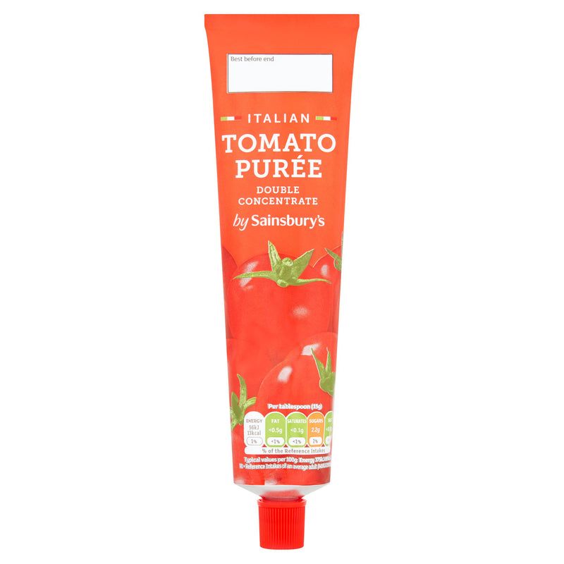 Sainsbury's tomato puree double concentrate 200g (British brand)