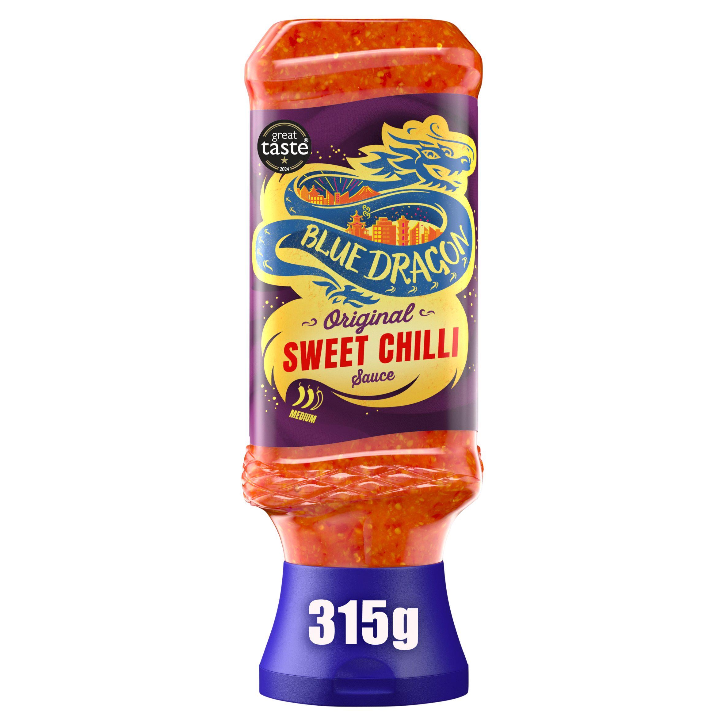 Blue Dragon sweet chilli sauce 315g, imported from the UK