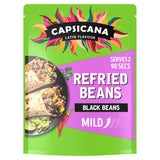 Capsicana refried black beans in chipotle sauce 200g (British brand)