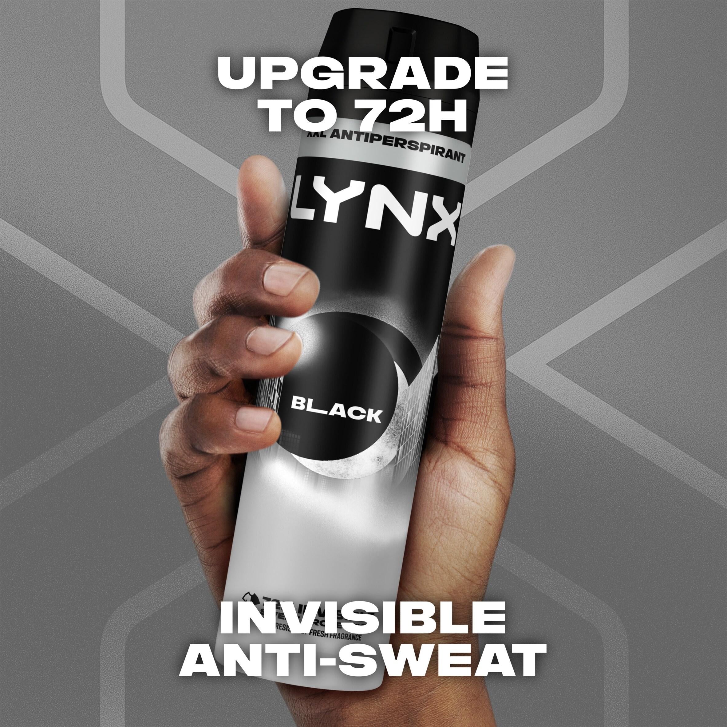 Lynx Black deodorant spray 250ml, imported from the UK