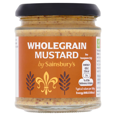 Sainsburys Sainsbury's Wholegrain Mustard 180g- Buy online at McGrocer