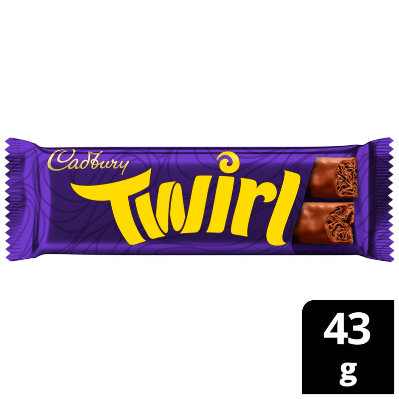 Cadbury Twirl chocolate bar 43g - British product