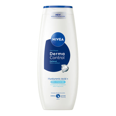 Sainsburys Nivea Derma Control Defend Hyaluronic Acid & Pro Vitamin B5 Shower Gel 500ml- Buy online at McGrocer