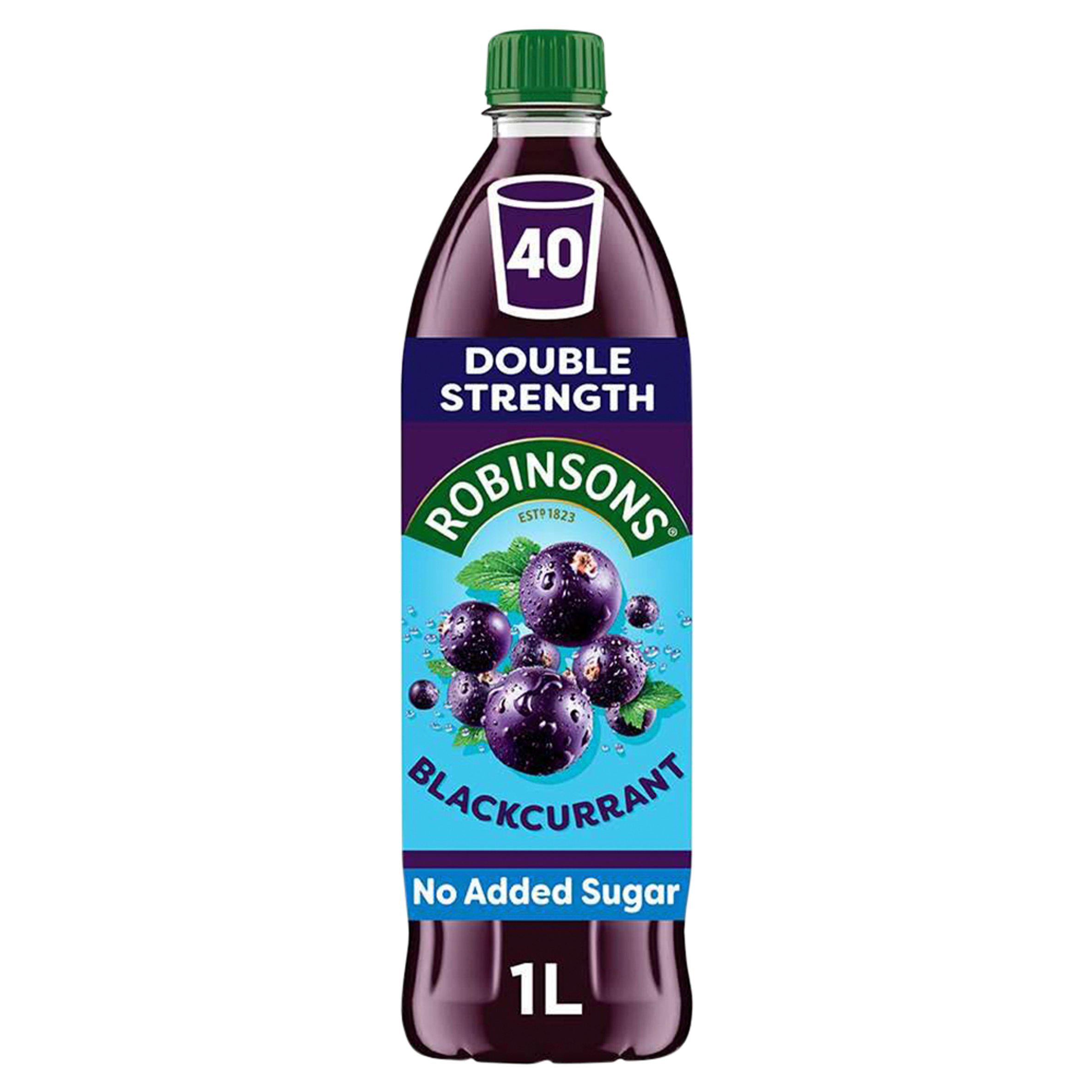 Robinsons blackcurrant double strength squash 1L - British product