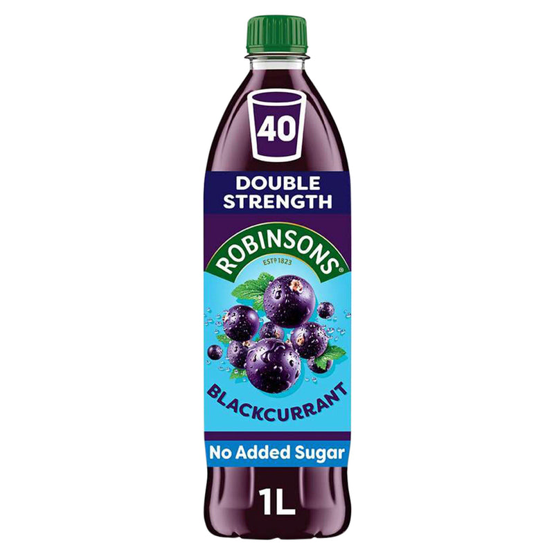 Robinsons blackcurrant double strength squash 1L - British product