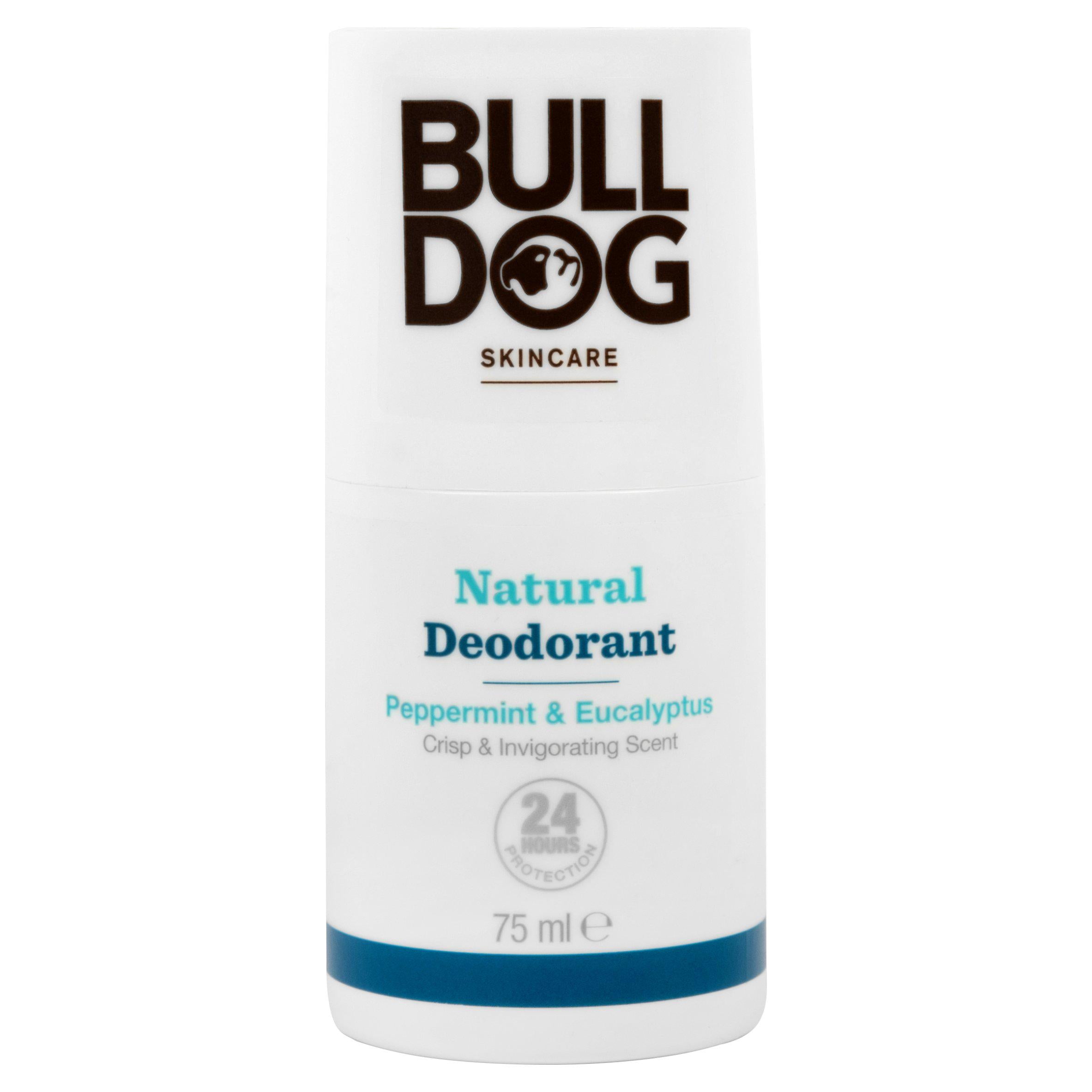 Bulldog Pfefferminz & Eukalyptus natürliches Deo 75ml, UK Version
