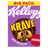 Kellogg's Krave Milk Chocolate cereal 750g, imported from the UK