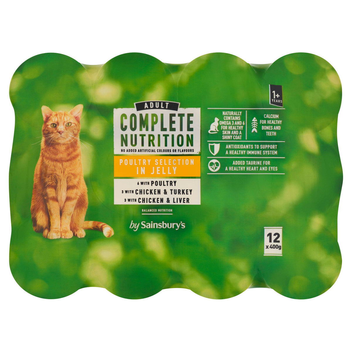 Sainsbury's cat food poultry selection 12 x 400g (British brand)