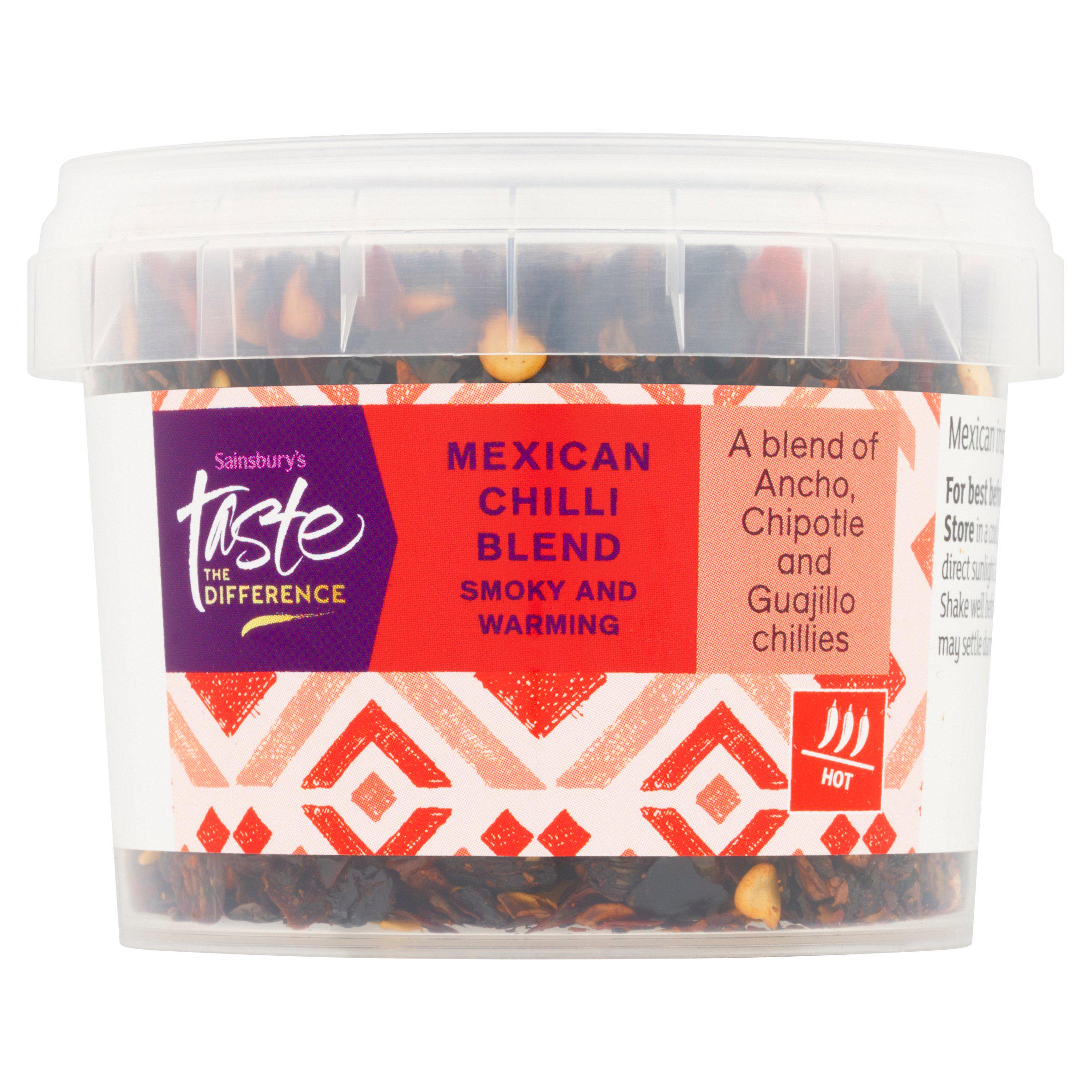 Sainsbury's Mexican chilli blend with Ancho, Chipotle and Guajillo 45g (British brand)