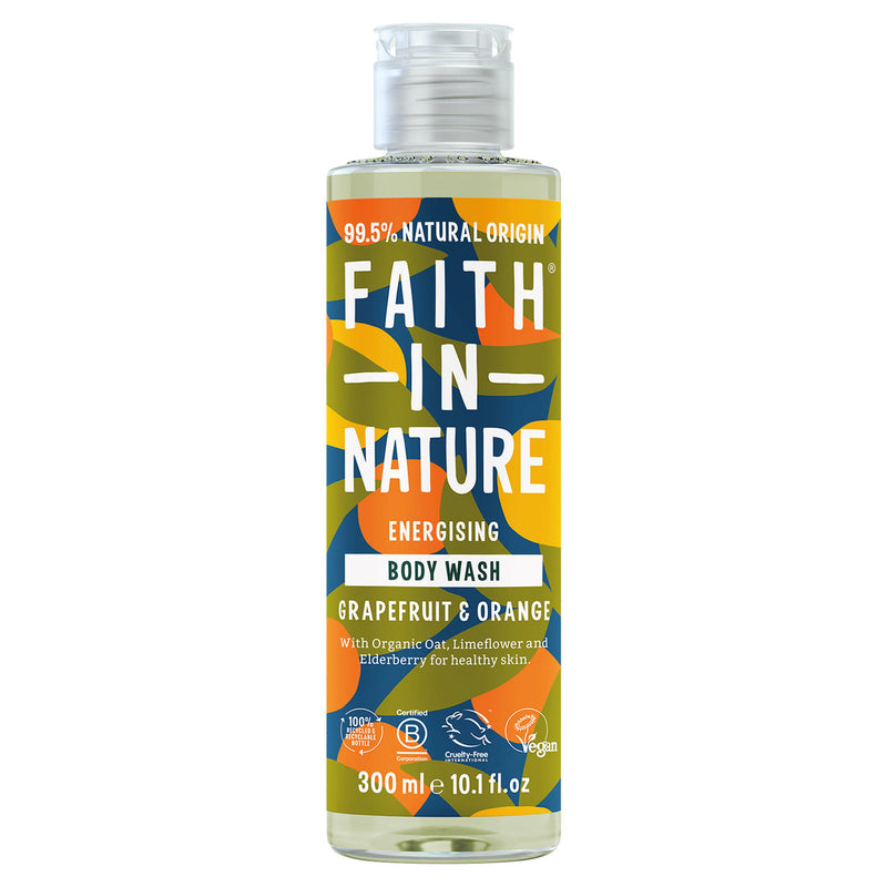 Faith in Nature Grapefruit Orange body wash 300ml - British product