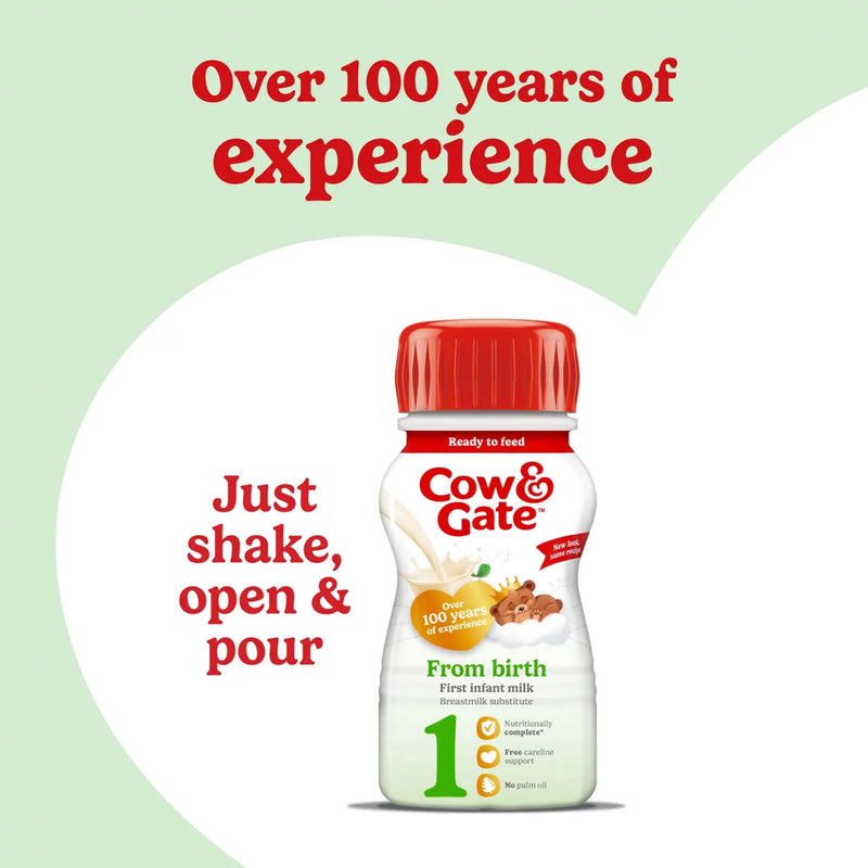 Cow & Gate first infant baby milk formula 200ml, imported from the UK