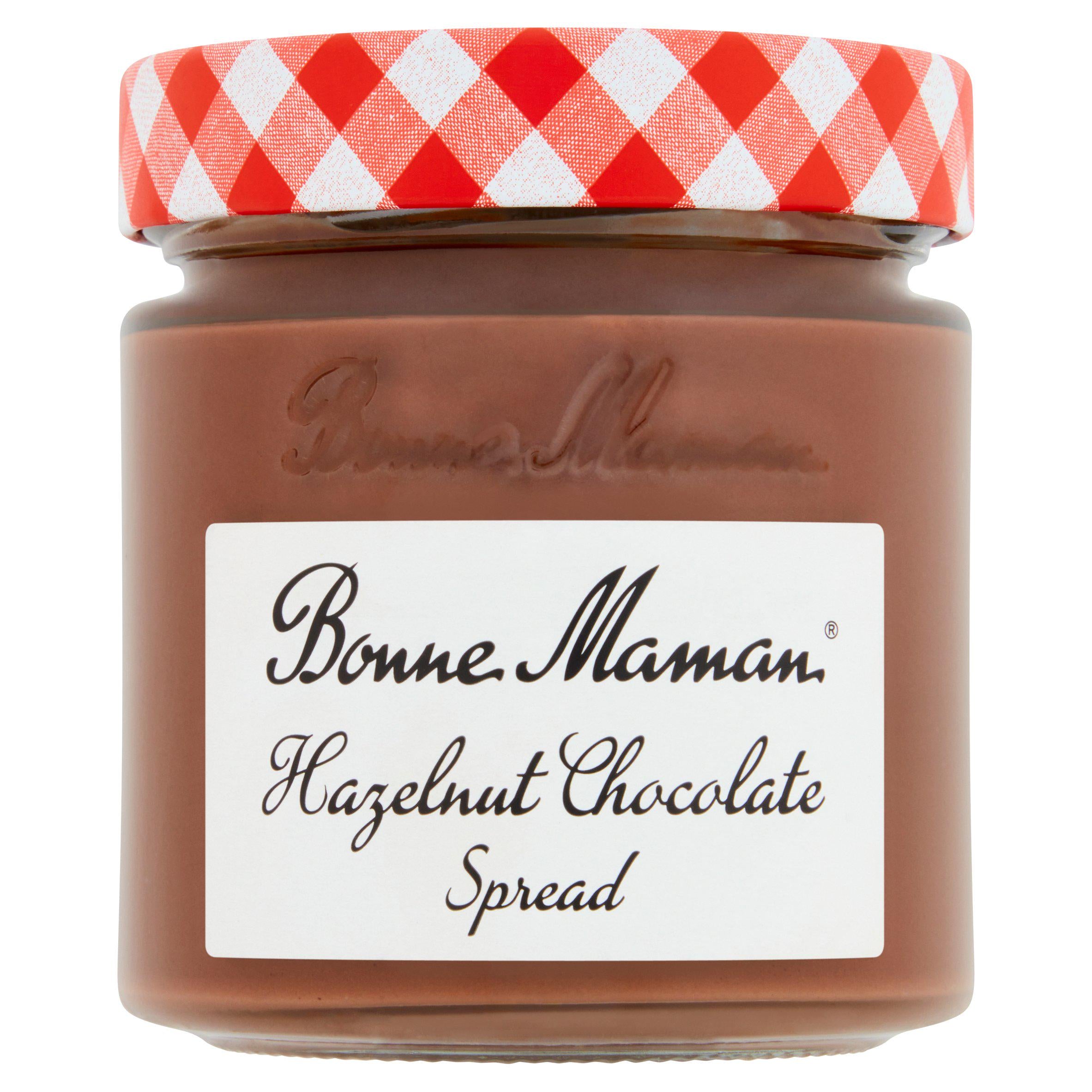 Bonne Maman hazelnut chocolate spread 250g, imported from the UK