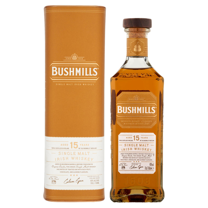 Bushmills 15 Year Old Single Malt Irish Whiskey 70cl