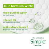 Simple eye makeup remover pads 30 pads - British product