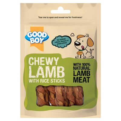 Sainsburys Good Boy Chewy Lamb Rice Sticks Dog Treats 60g- Buy online at McGrocer