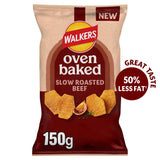 Walkers oven baked crisps roasted beef 150g, imported from the UK
