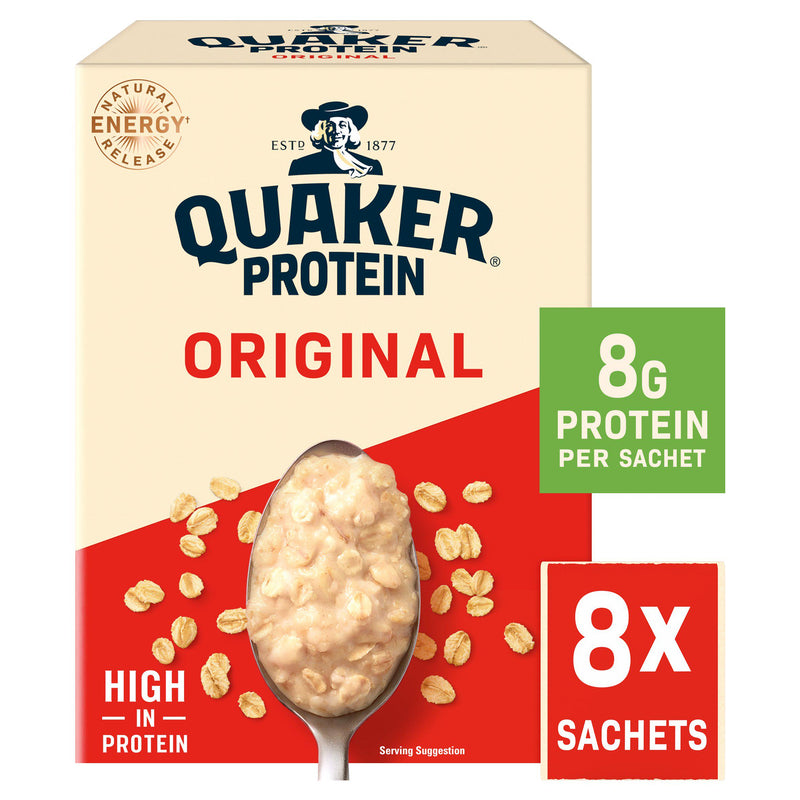 Quaker Oat So Simple protein porridge sachets 8x37.75g (British brand)