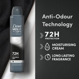 Dove Men+Care antiperspirant deodorant aerosol Invisible Dry 200ml - British product
