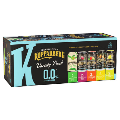 Sainsburys Kopparberg 0.0% Alcohol Free Cider Variety Pack 10 x 330ml- Buy online at McGrocer