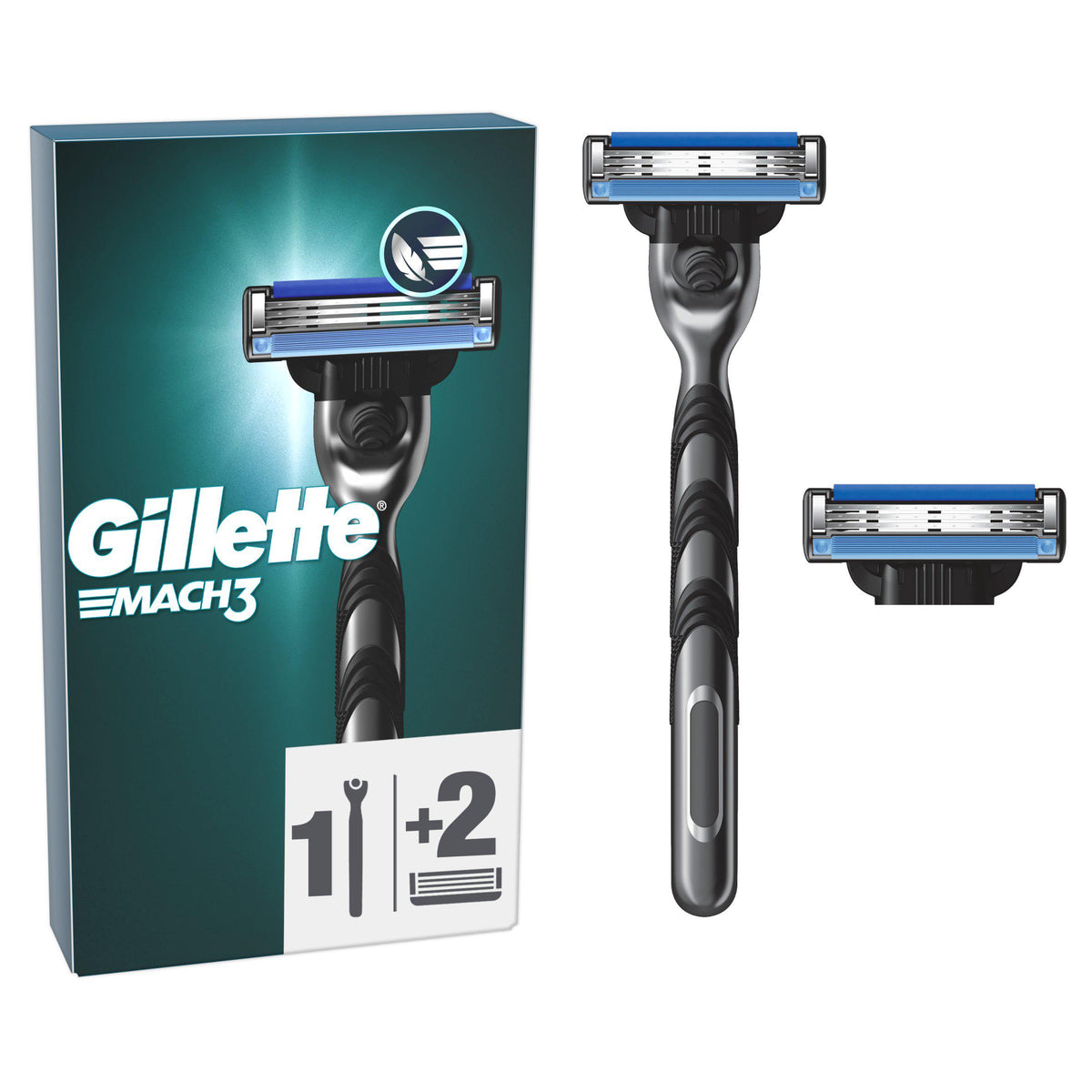 Gillette Mach3 Razor with extra blade, UK version