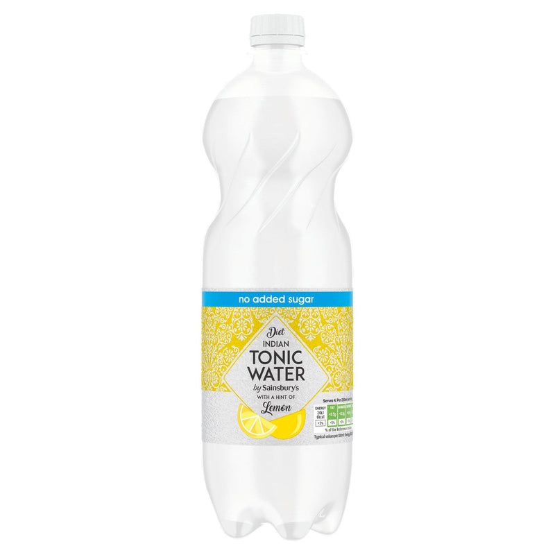 Sainsbury's Diet Indian Tonic Water with Lemon 1L (British brand)