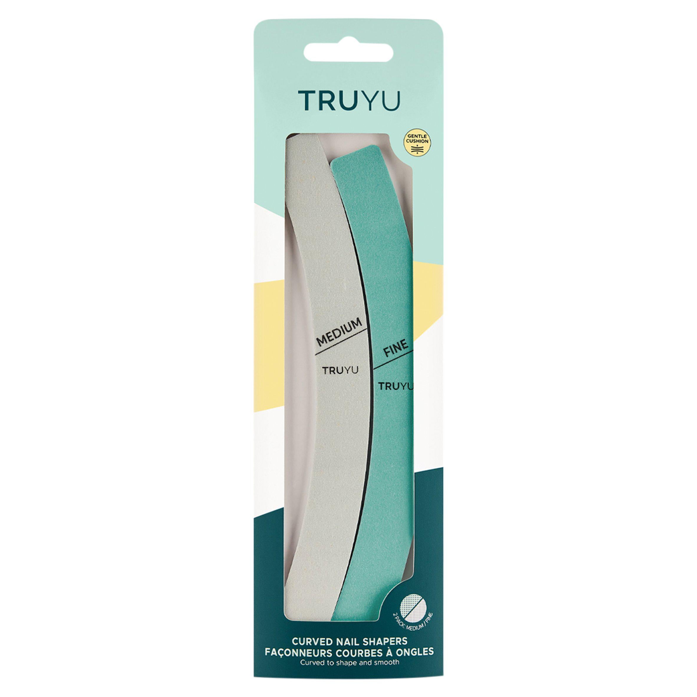 Truyu medium and fine curved nail shapers pack of 2, UK version