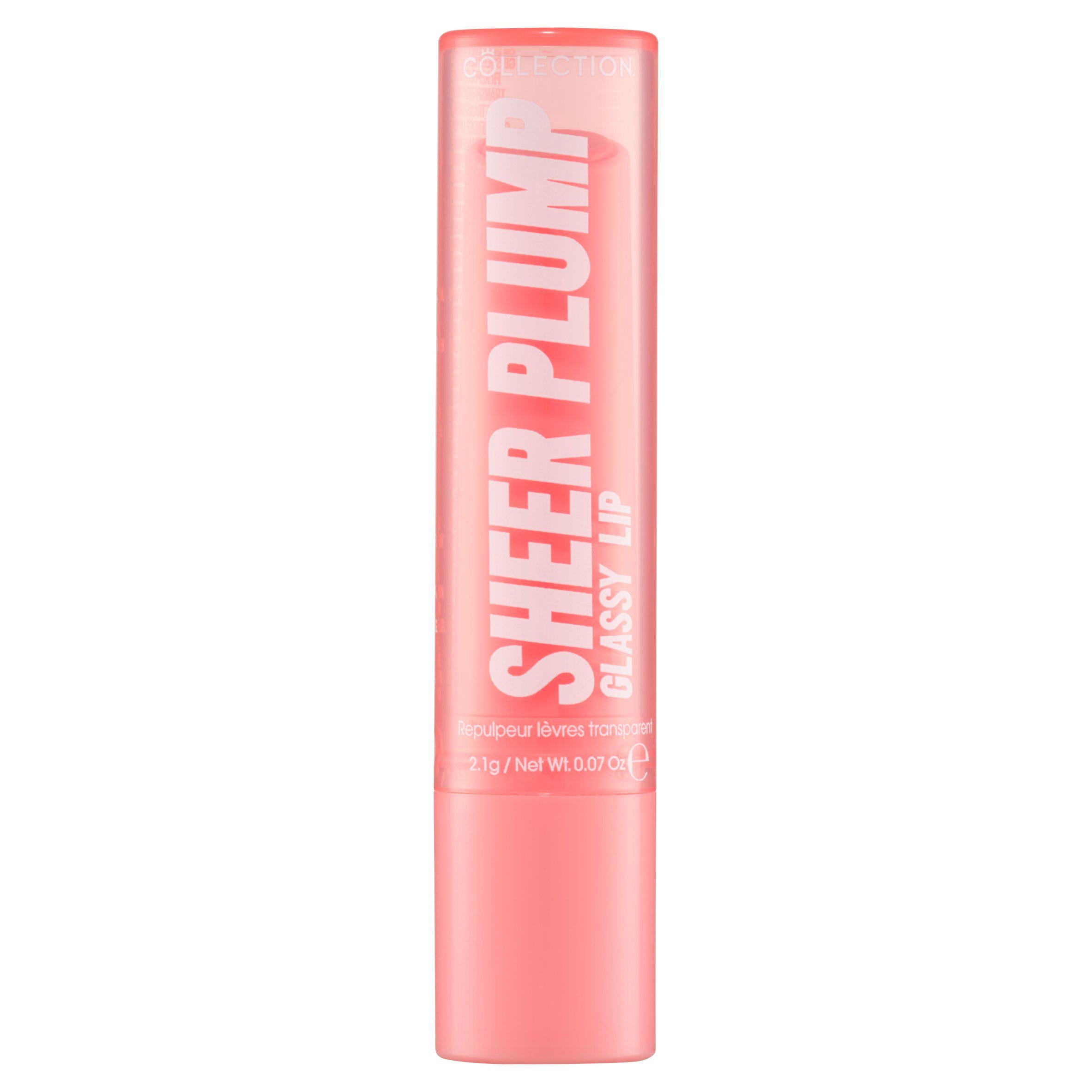 Collection sheer plump glassy lip gloss Bare Glaze 2.1g, UK version