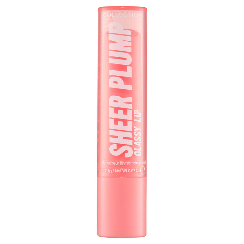 Collection sheer plump glassy lip gloss Bare Glaze 2.1g, UK version