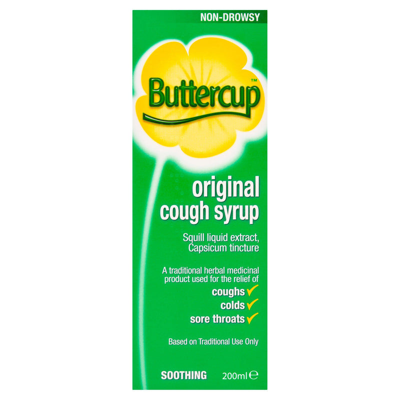 Buttercup Original Cough Syrup 200ml - British product