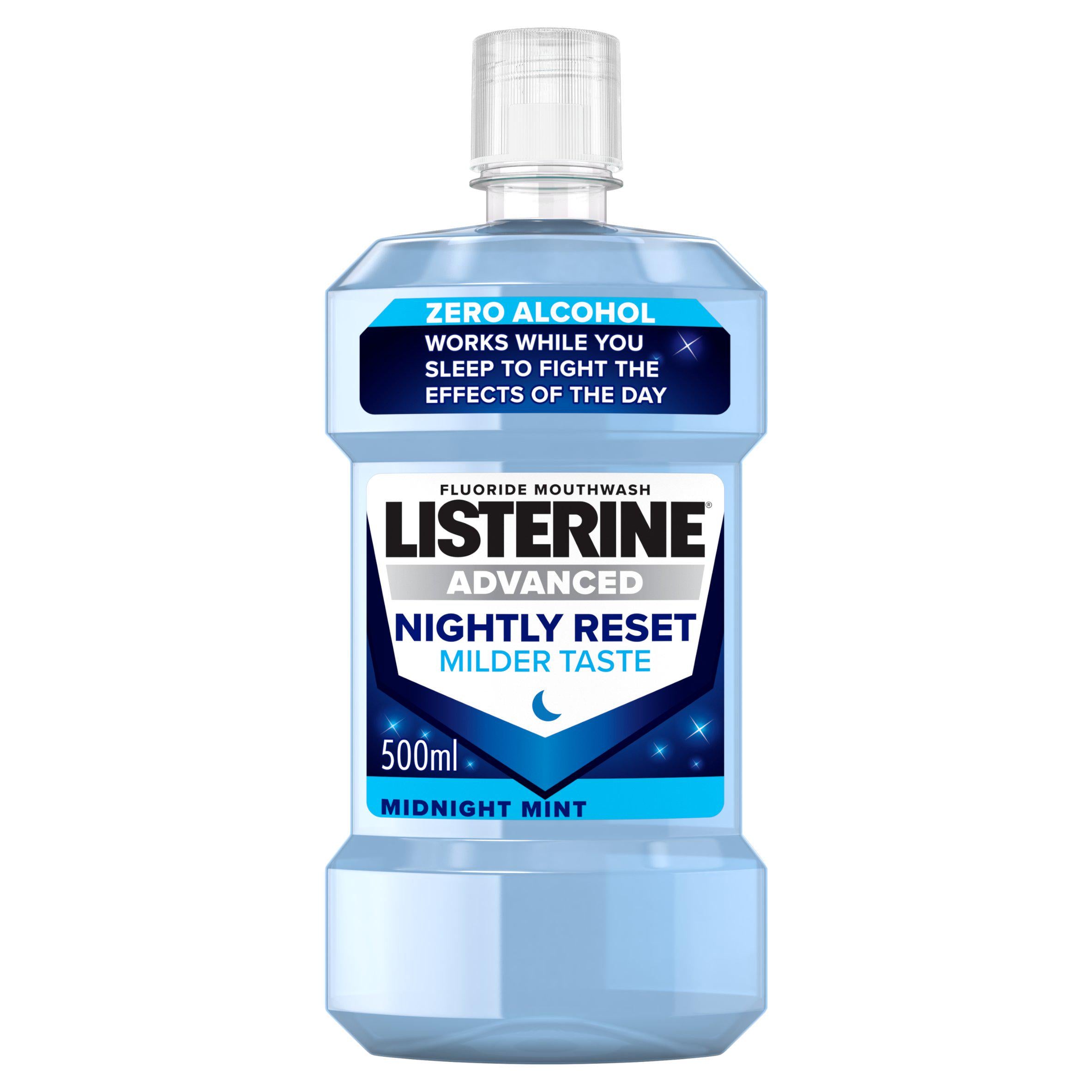 Listerine mouthwash Nightly Reset Zero Alcohol 500ml, imported from the UK