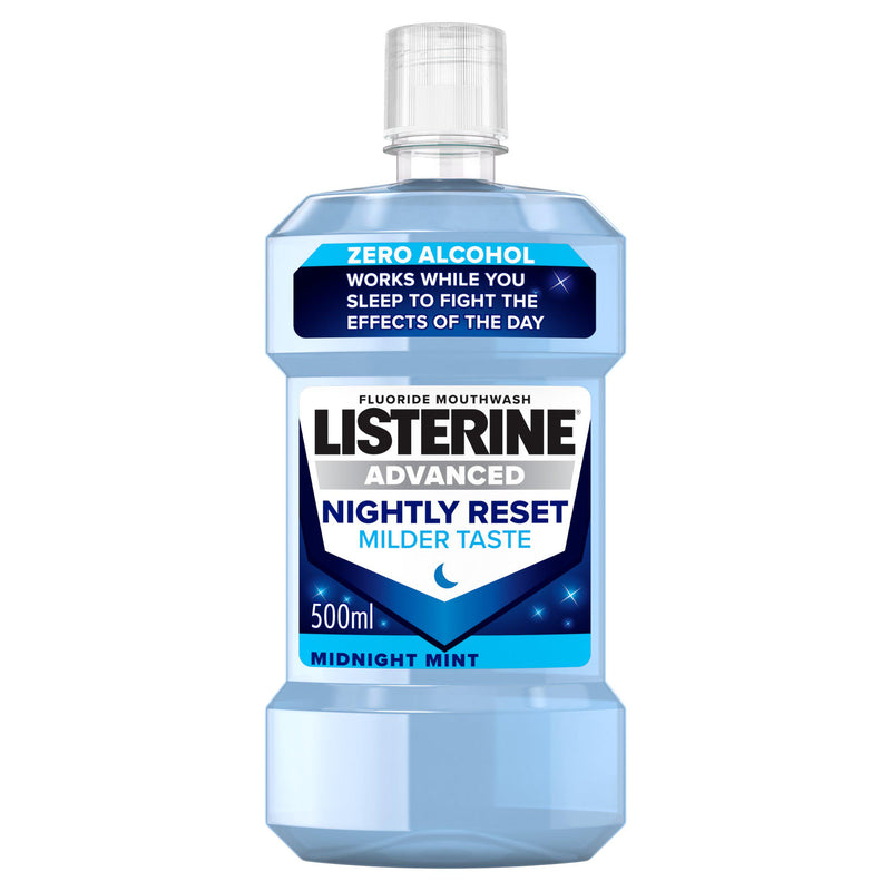 Listerine mouthwash Nightly Reset Zero Alcohol 500ml, imported from the UK